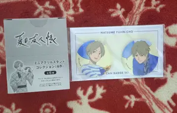 나츠메 우인장 유카타 미니 아크릴 스탠드 컬렉션 전 6종 세트 캔뱃지