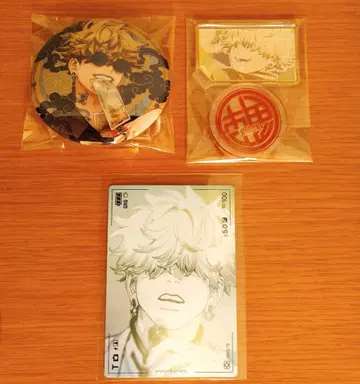 극락 거리 아크릴 캐릭터 컬렉션 체인 포함 캔뱃지 트레이딩 카드 타츠오미