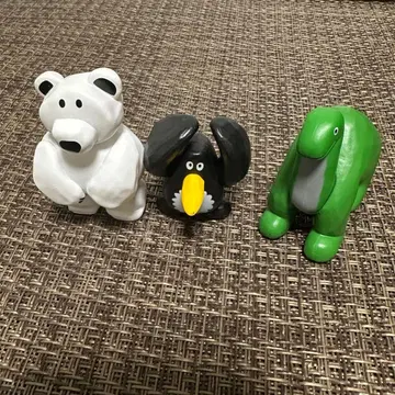 DAISUKE KONDO 펭귄 코끼리 북극곰 피규어 3개 세트
