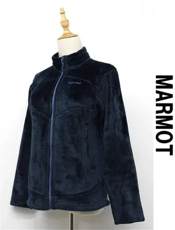 V310 MARMOT 플리스 자켓 블루종 풀 집업 M 네이비