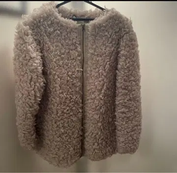 M 사이즈 베이지 보아 자켓