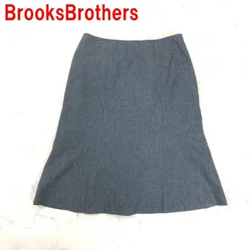 A7114 브룩스브라더스 롱 스커트 울 안감 있음 그레이 2