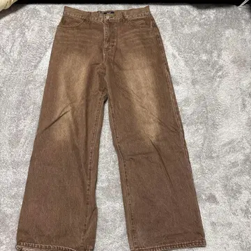 BEAMS 데님 브라운 L 사이즈