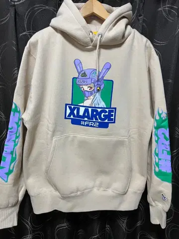 새상품급 XLARGE FR2 바이커 걸 후드티 L