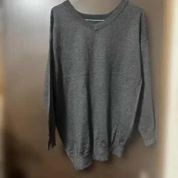 LEP SIM 그레이 V넥 긴팔 스웨터 미사용 새상품