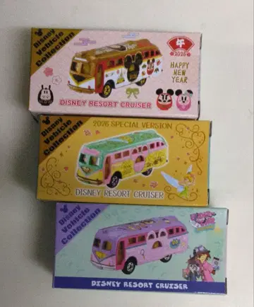 디즈니 토미카 리조트 크루저 x 3종 세트