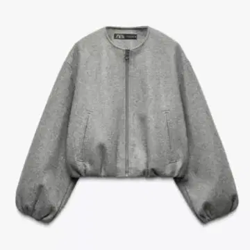 ZARA 소프트 봄버 자켓 XL 그레이