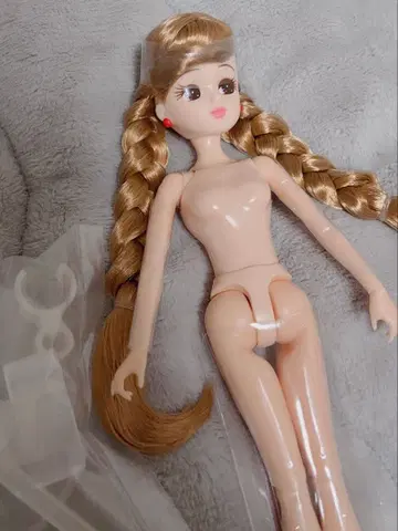 골드 컬러 땋은 머리 스위머 포토제닉 리카짱 본체와 스탠드만