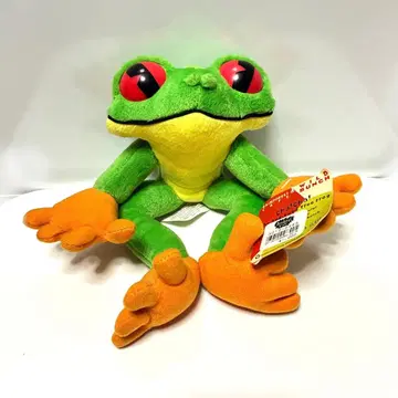 택 포함 레인포레스트 개구리 봉제 인형