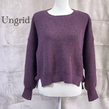 [언그리드] 스웨터 니트 풀오버 핑크 보라색 여성용 F 사이즈