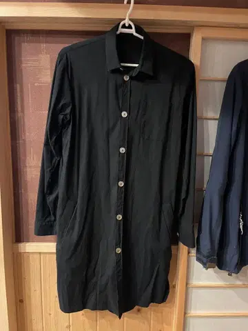 Kris Van Assche 블랙 롱 셔츠 44