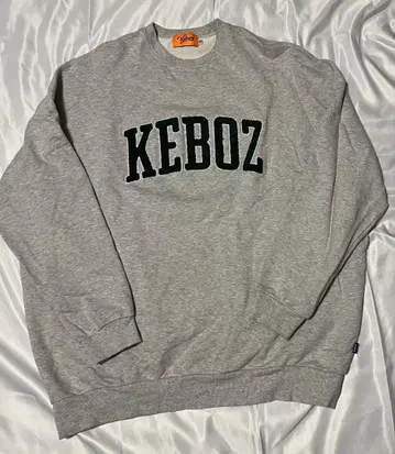 KEBOZ 그레이 로고 맨투맨 XL