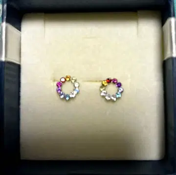 여성용 세련된 컬러풀 스톤 귀걸이