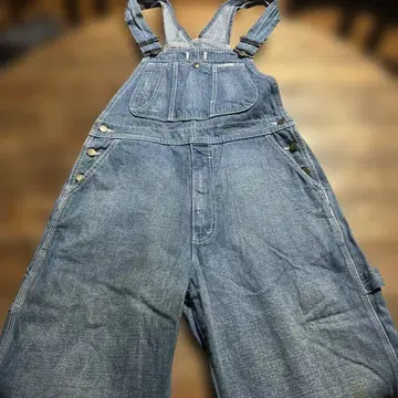 BOBSON 팝슨 데님 오버롤 인 원피스 점프슈트 라이트 블루 M 사이즈