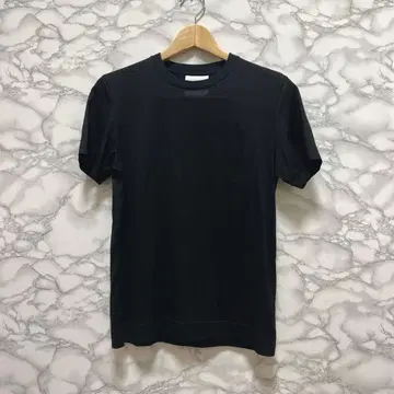 SLOANE 스론 초장면 코튼 크루넥 T셔츠 블랙 1