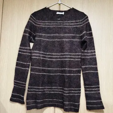 BARNEYS NEW YORK 울 스웨터 긴팔 다크 브라운