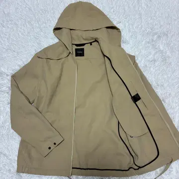 띠어리 에코 크런치 후디 자켓 베이지 L 사이즈