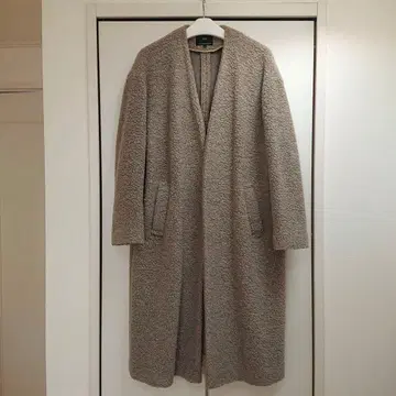 23구 보아 저지 노카라 코트 36 베이지