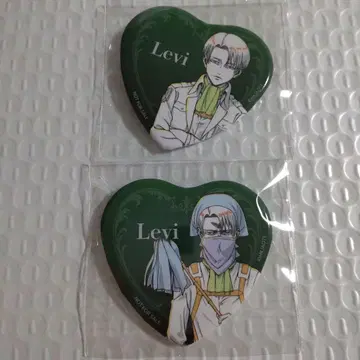 진격의 거인 리바이 하트형 캔뱃지 2개