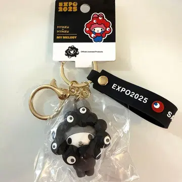 산리오 캐릭터 따라하기 흑백 키링 마이멜로디 만박 블랙 미야쿠미야쿠