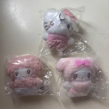 산리오 봉제 인형 볼체인 3 키티 마이멜로디 마이 스위트 피아노