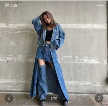 GYDA 코다 쿠미 콜라보 데님 레그 워머