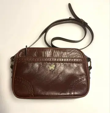 ANNA SUI 안나수이 카메라백 숄더백 브라운 나비 모티브