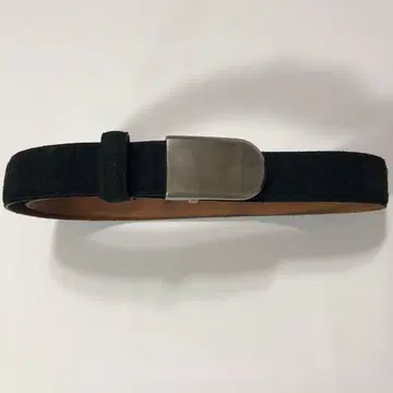 엠포리오 아르마니 블랙 스웨이드 벨트