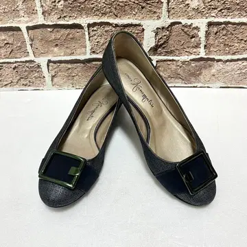 긴자 카네마츠 24cm 펌프스 버클 낮은 힐 일본제