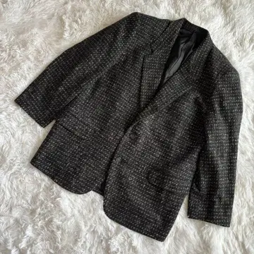 MENS MELROSE 자켓 코트 트위드 블랙 S 남성용