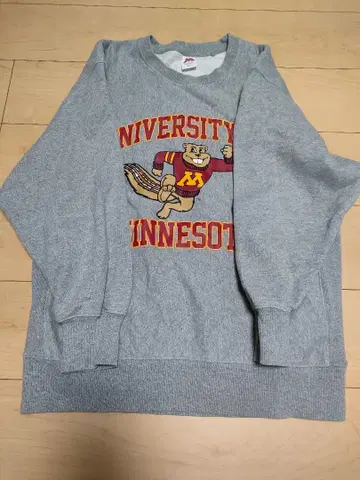 맨투맨 미네소타 대학 90s 빈티지 트레이닝복 빅 프린트