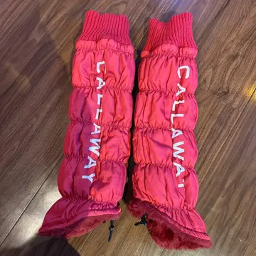 Callaway 캘러웨이 골프웨어 방한 레그 워머 빨간색