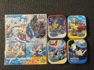 포켓몬 파크 캔 세트 호우오우 라이코우 피카츄 씰 그란돈