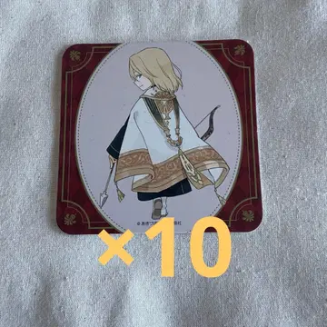 하쿠센샤 빨강머리 백설공주 원화전 스탠드 카페 특전 코스터 이자나 10장
