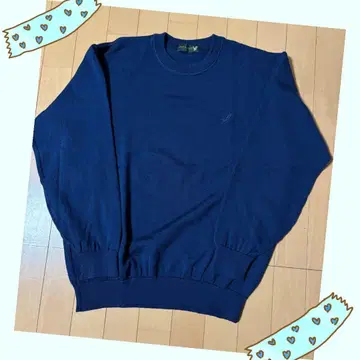 Lyle & Scott U넥 울 니트 스웨터