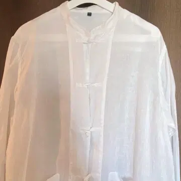 무인양품 매듭 단추 셔츠 프렌치 린넨