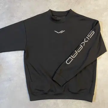 SIXPAD 리커버리 웨어 긴팔 맨투맨 블랙