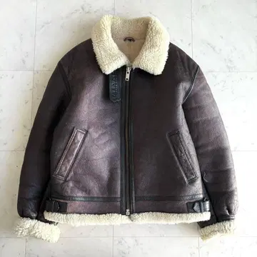B-3 플라이트 자켓 빈티지 리얼 무스탕 양가죽 브라운