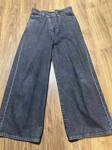 SLOBE IENA LE DENIM 틸트 와이드 스트레이트 데님 38