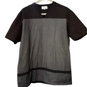 CALVIN KLEIN V넥 티셔츠 5L 블랙 그레이