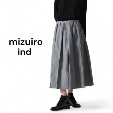 새상품급 mizuiro ind 미즈이로 인드 박스 플리츠 스커트 2024