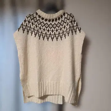 어반 리서치 FORK & SPOON 노르딕 무늬 니트 베스트