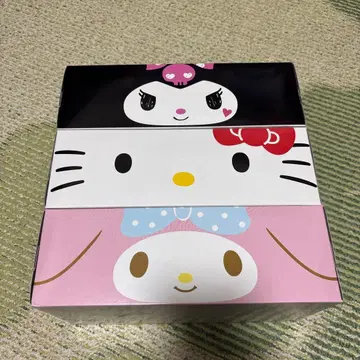 [일본 한정판] 산리오 박스 티슈 3개 세트 키티 마이멜로디 쿠로미