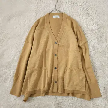 컨디션 최상 슬로브 이에나 워셔블 와이드 실루엣 가디건