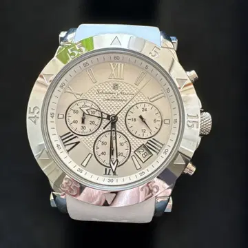 Salvatore Marra 남성용 화이트 크로노그래프 손목시계