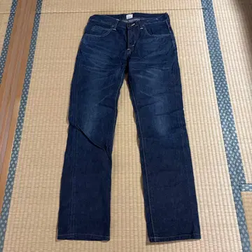 Lee 스트레이트 데님 다크 블루