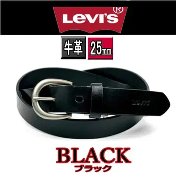 6999 블랙 리바이스 내로우 벨트 천연 가죽 타이트 블랙