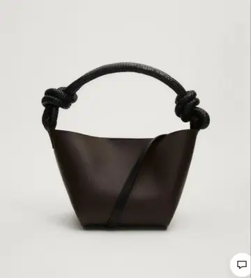 Massimo dutti 다크 브라운 가죽 숄더백