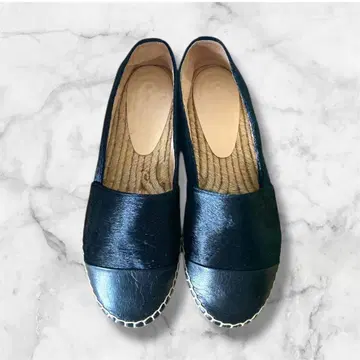 NT 23.5cm 에스파드리유 가죽 신발 슬립온