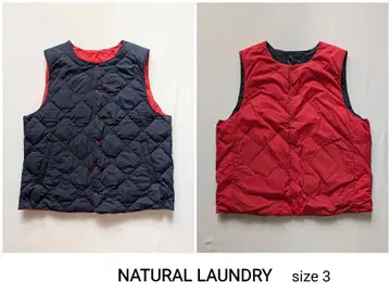 NATURAL LAUNDRY 20데닐 나일론 다운 리버서블 베스트